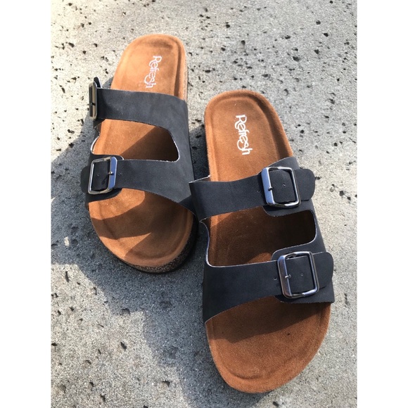 Black Sandals with Buckles - Picture 2 of 2